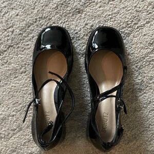 Free People black patent heeled Mary Jane 8.5